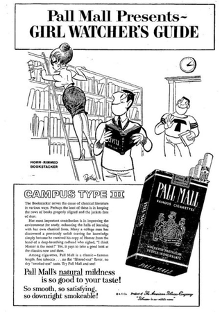 Illustration for article titled Creepy: 1960s Pall Mall “Girl Watcher’s” Ads
